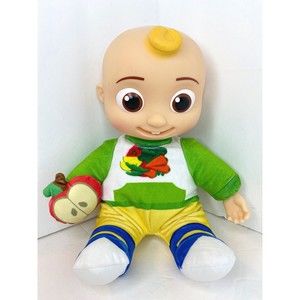 CoComelon Snack Time JJ Plush Doll Apple Sings “Yes Yes Vegetables” Song Phrases